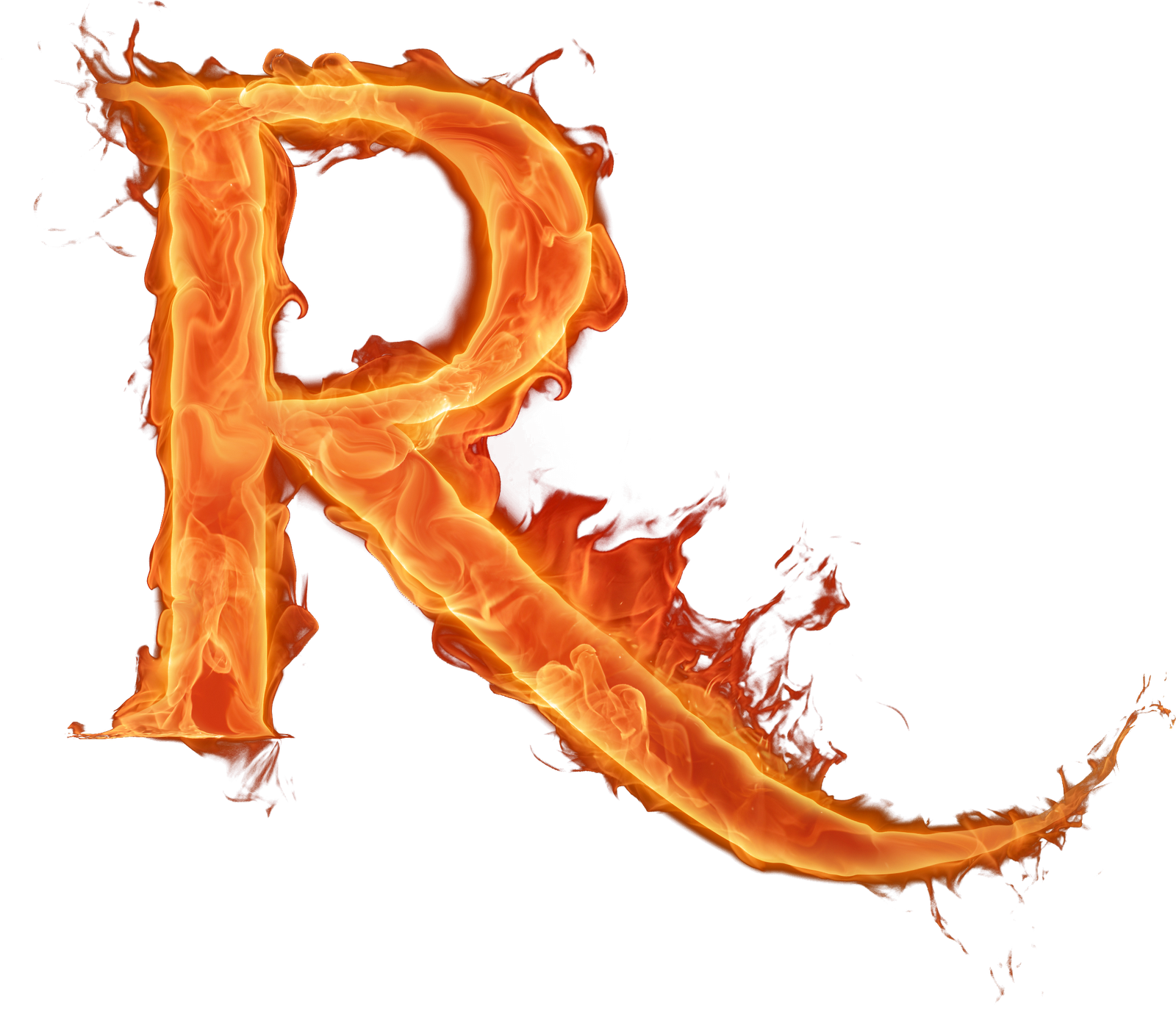 Printable Flame Letters