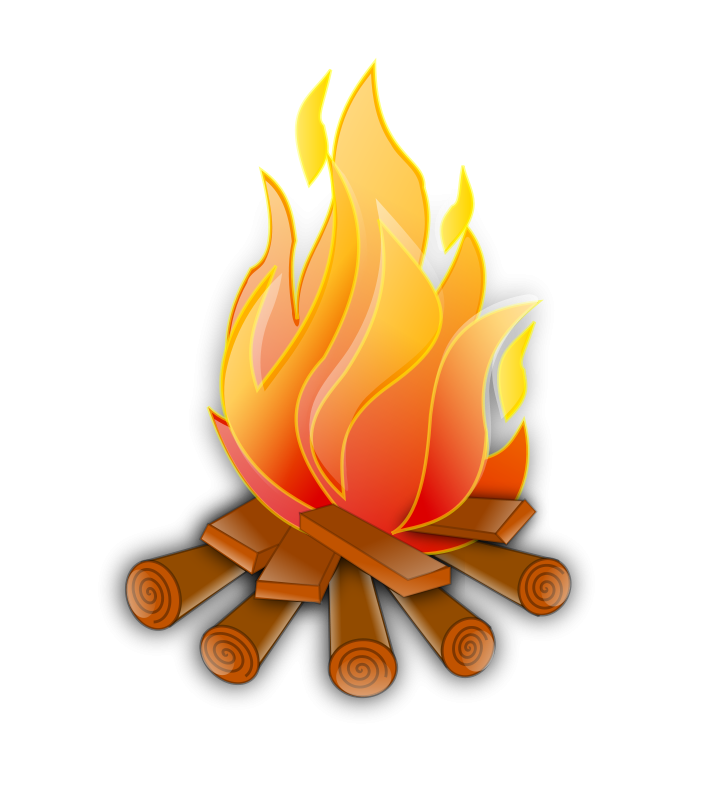 Fire camp theme free. Flame clipart color