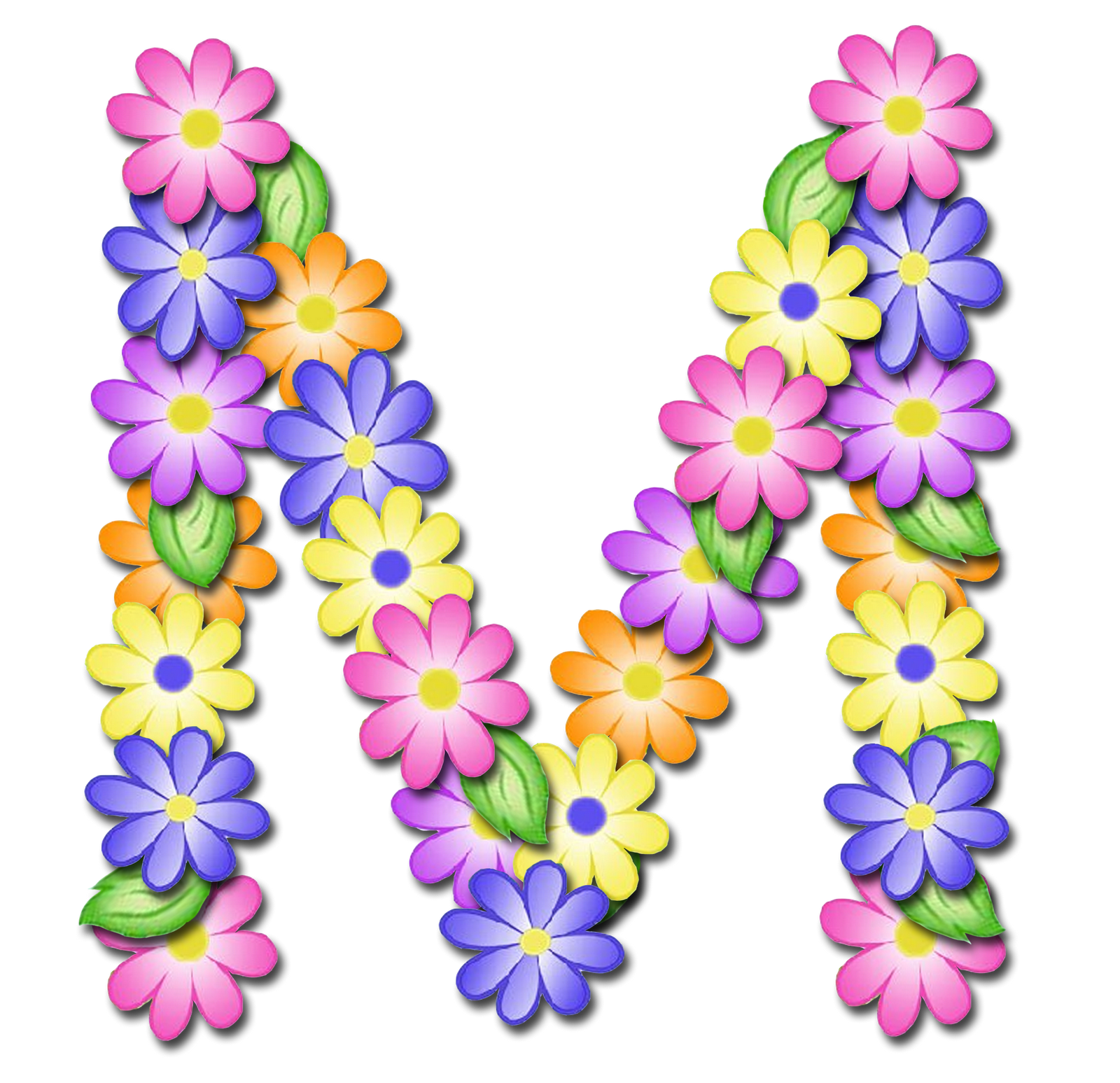 floral clipart monogram
