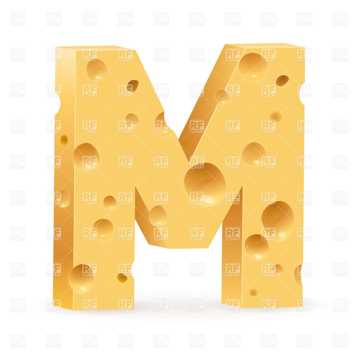letters clipart food