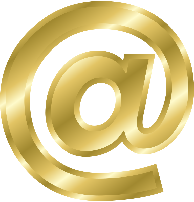 letters clipart gold