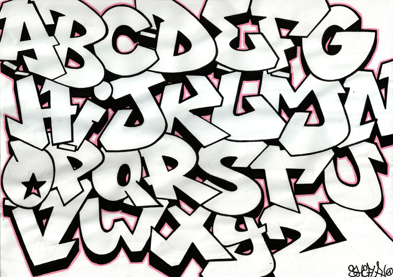 Graffiti clipart letter. Free alfabet download clip