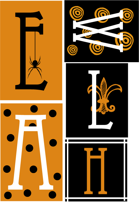 To print fun for. Letters clipart halloween