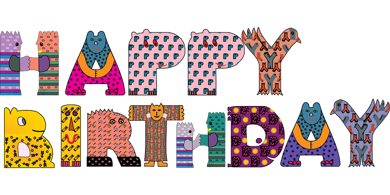 letters clipart happy birthday