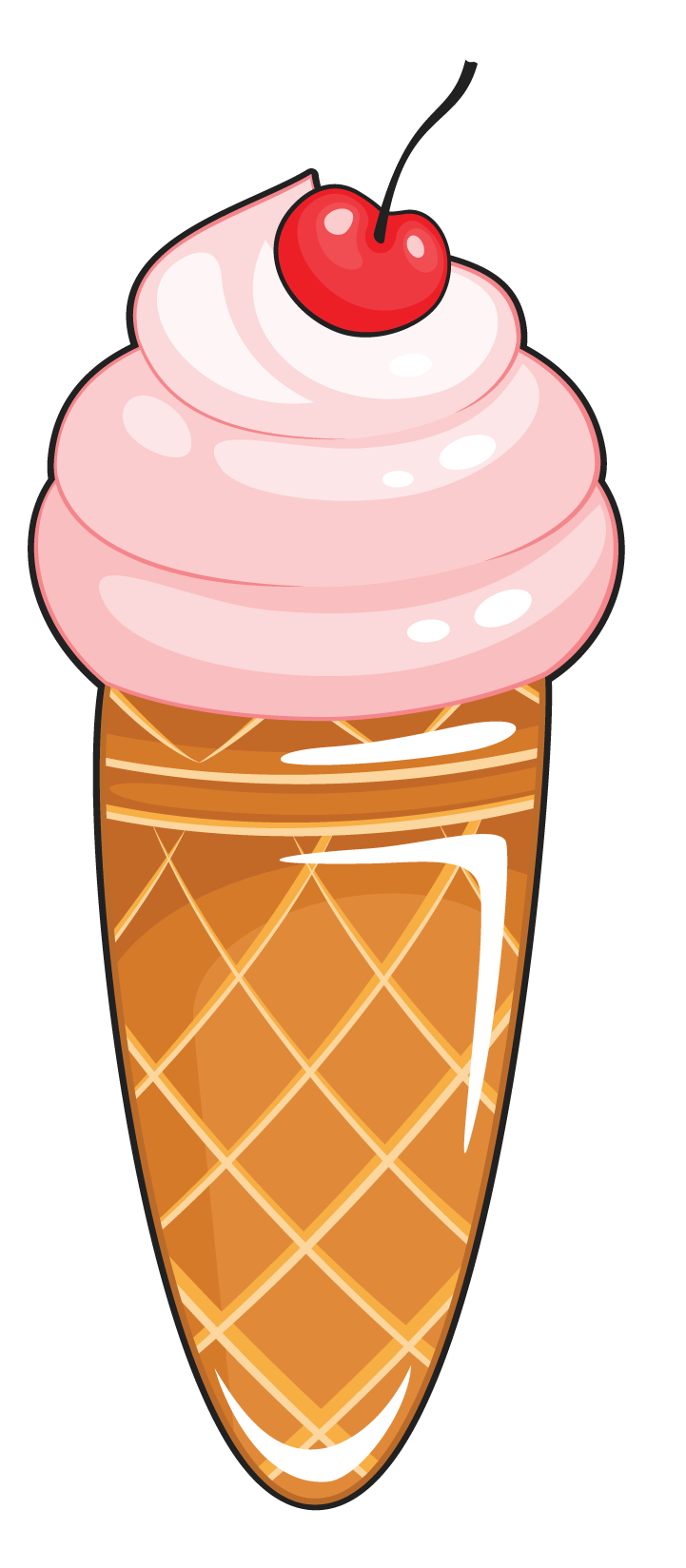 letters clipart ice cream