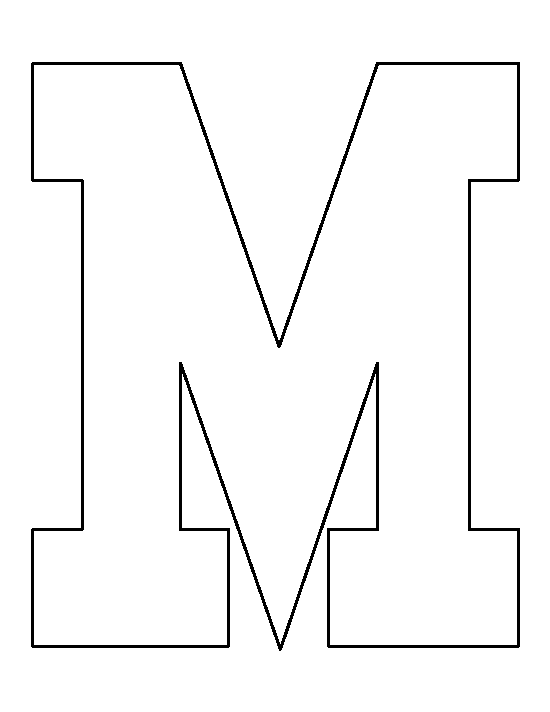 clipart letters letter template
