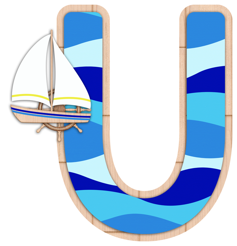 letters clipart nautical