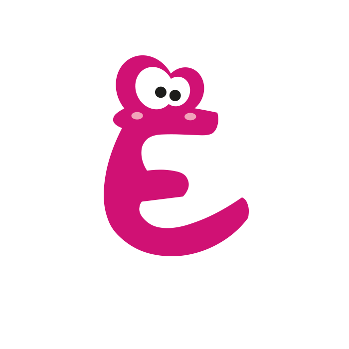 Letter clipart pink. Small eyes wall adhesive