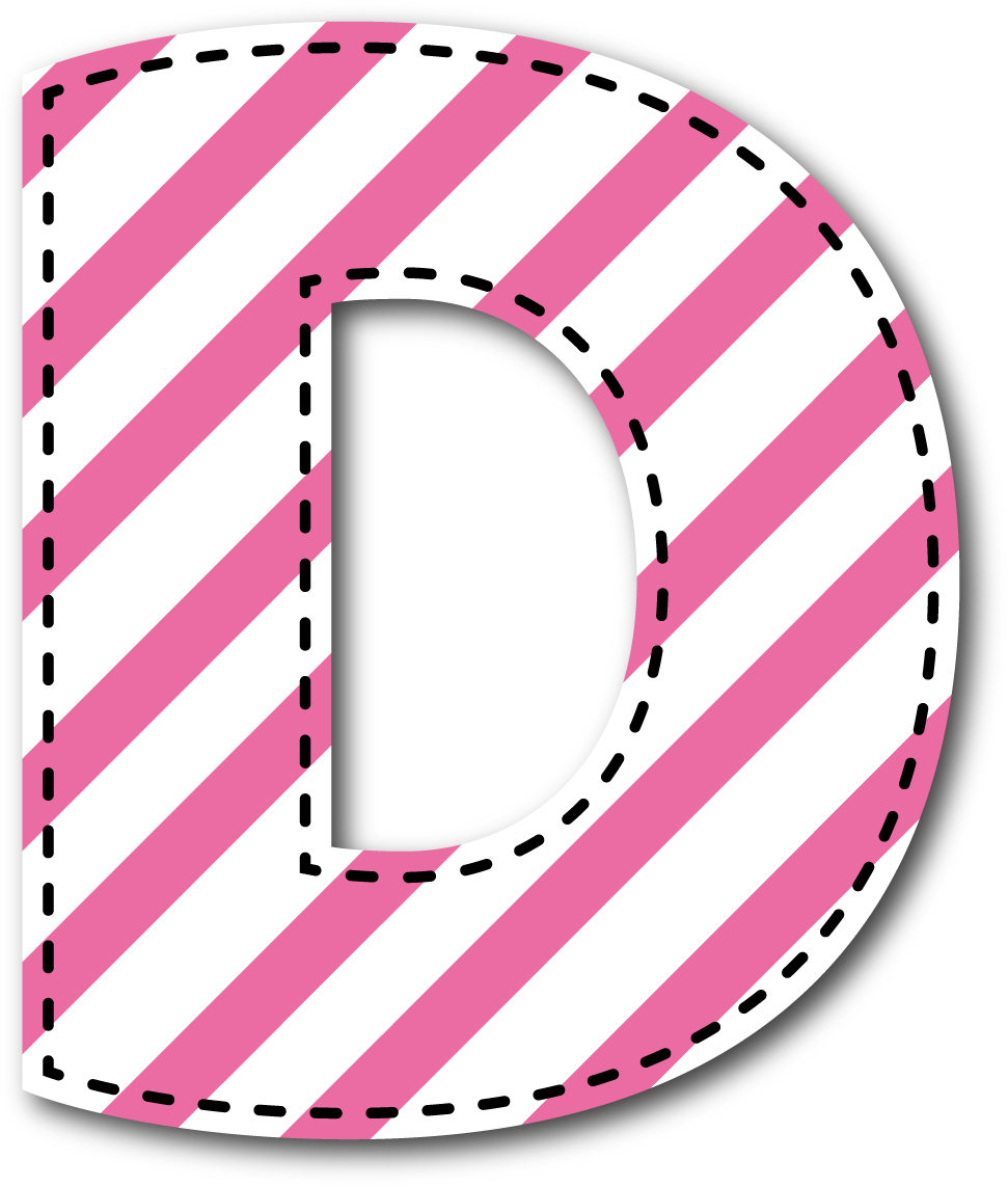 Letters polka dot