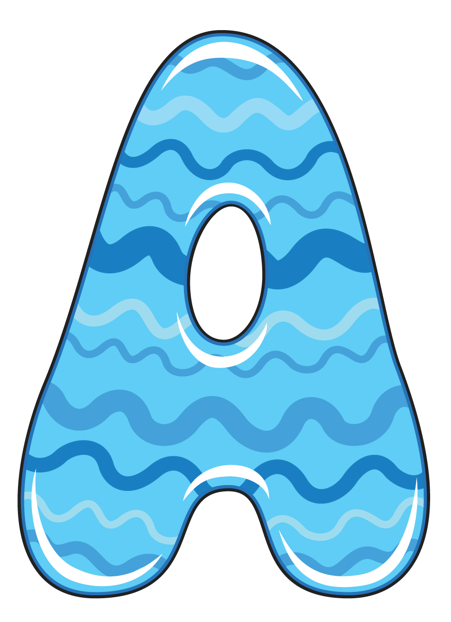 Alfabeto infantil a z. Clipart letters scrapbook