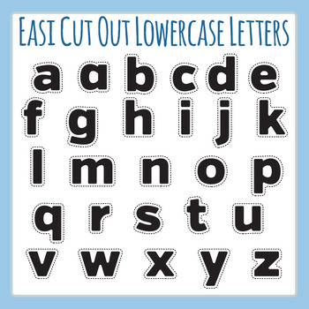 clipart letters simple