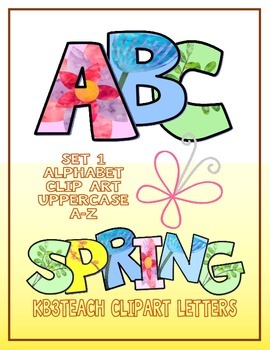 letters clipart spring