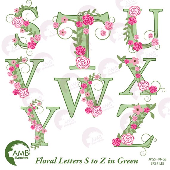 letters clipart wedding