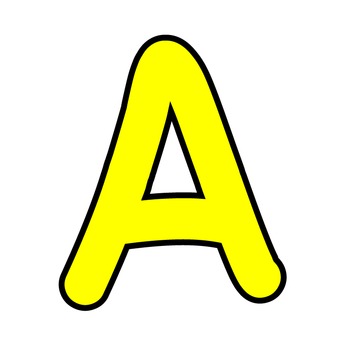 letter clipart yellow