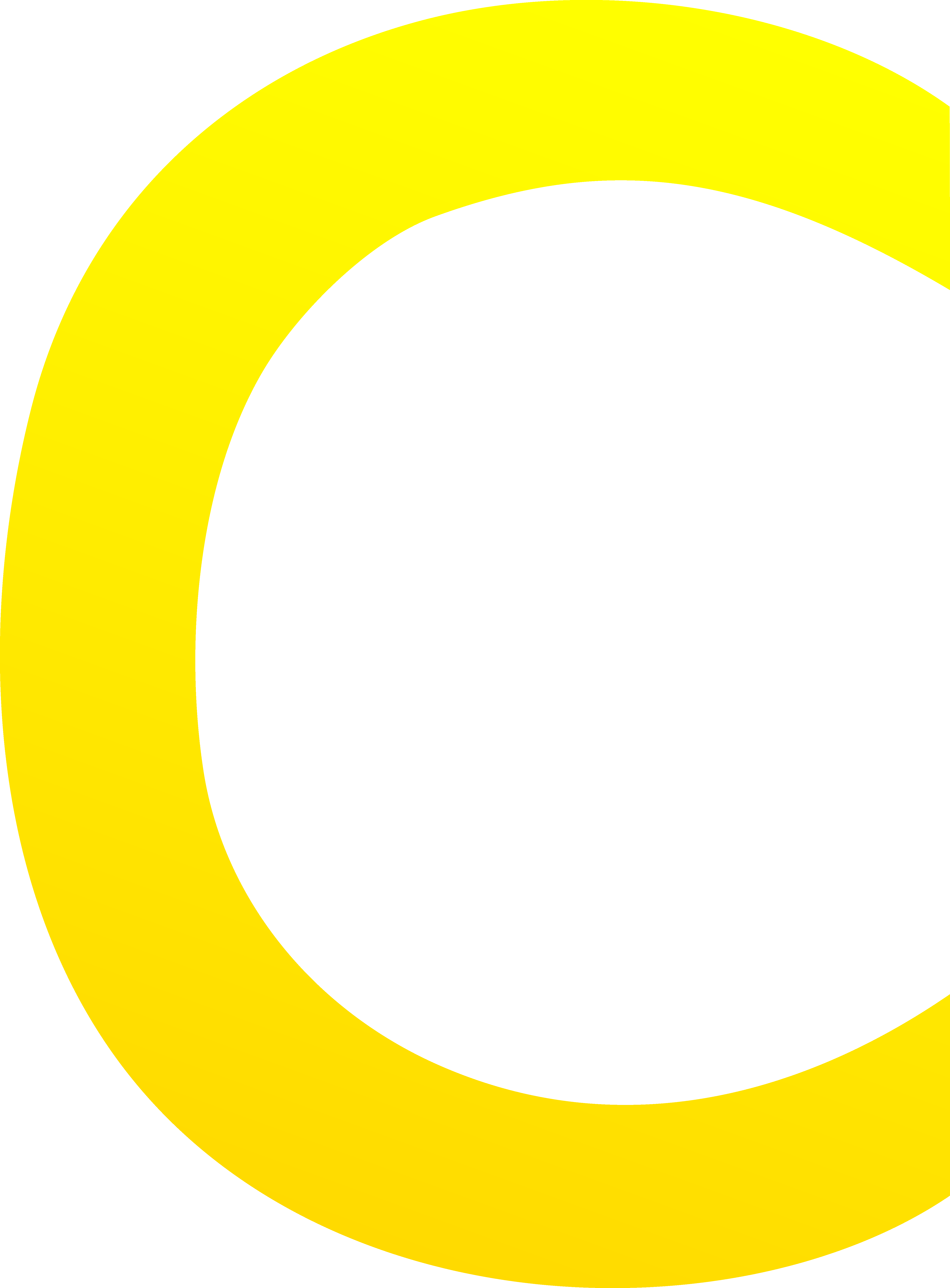 Letters clipart yellow. The letter c free