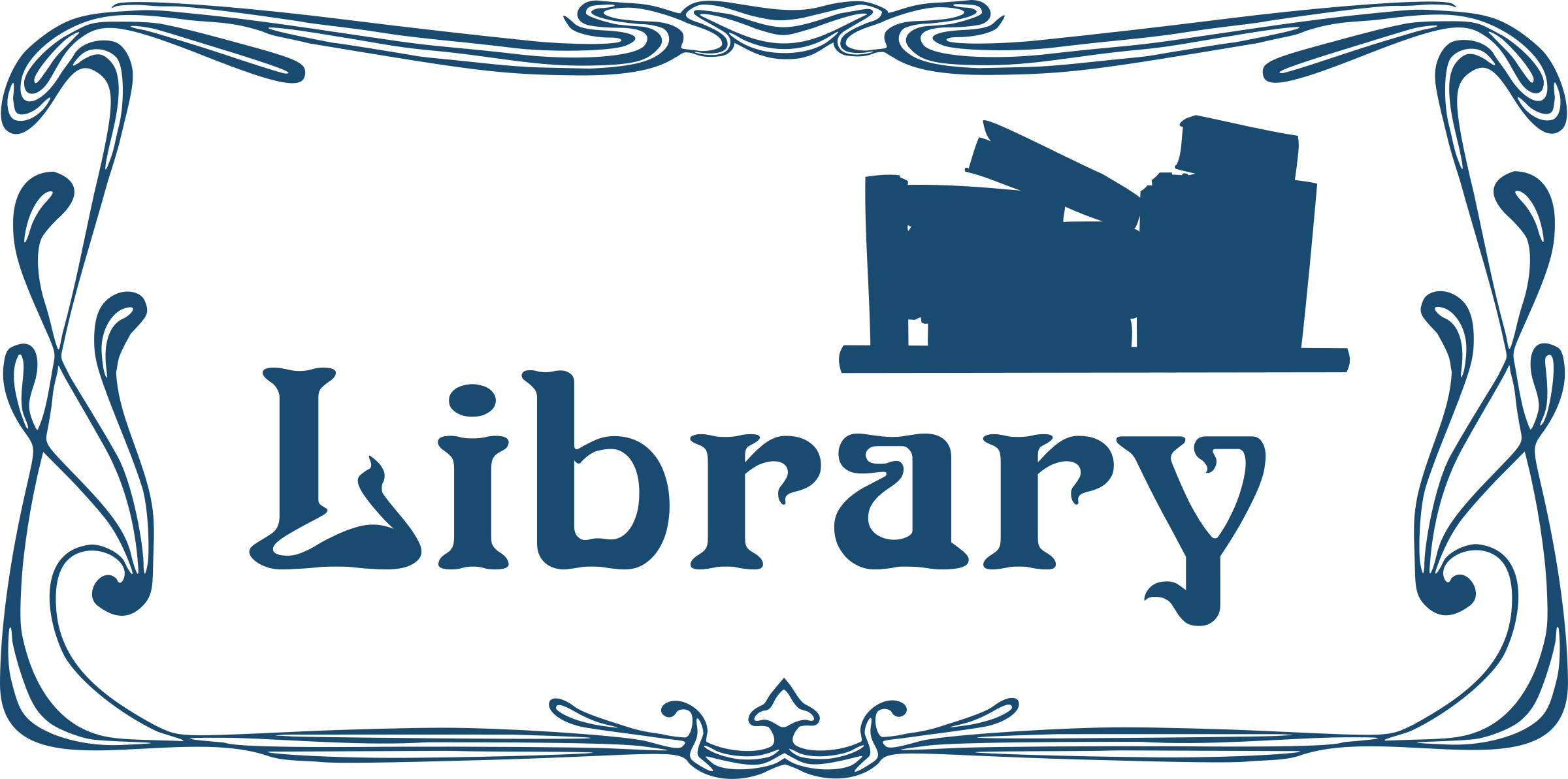 library clipart logo