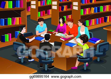 library clipart student library