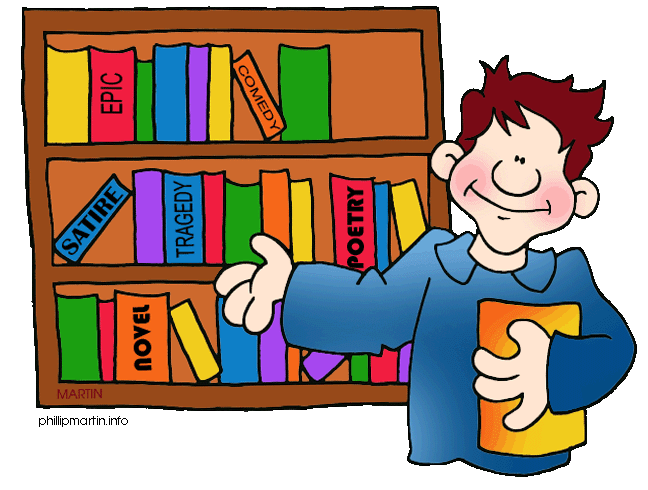 librarian clipart bookshelve