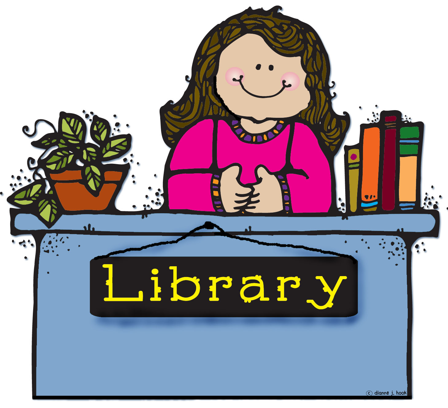 librarian clipart animated