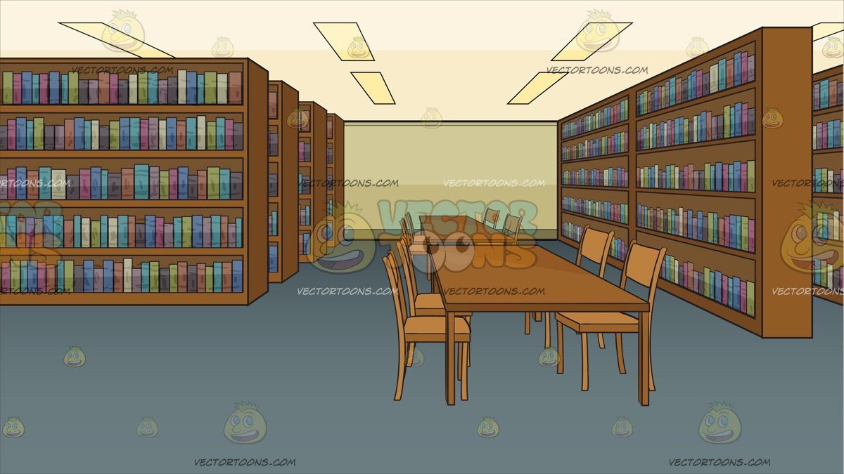 clipart library library room