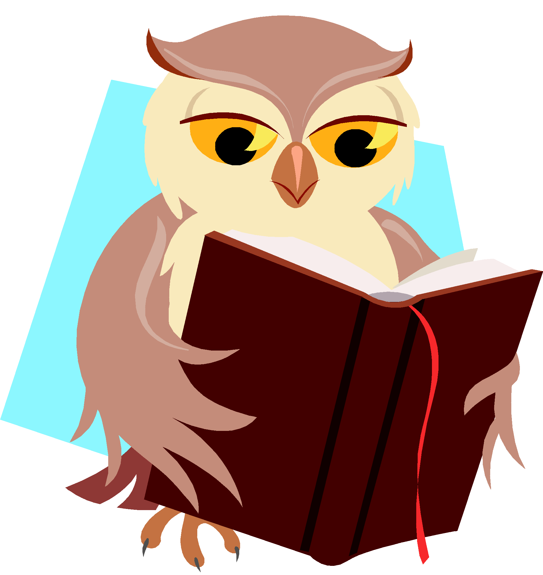 Hiking clipart cute. Free reading owl cliparts