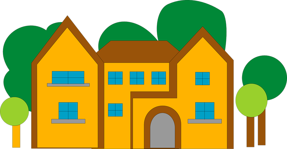 mansion clipart vector