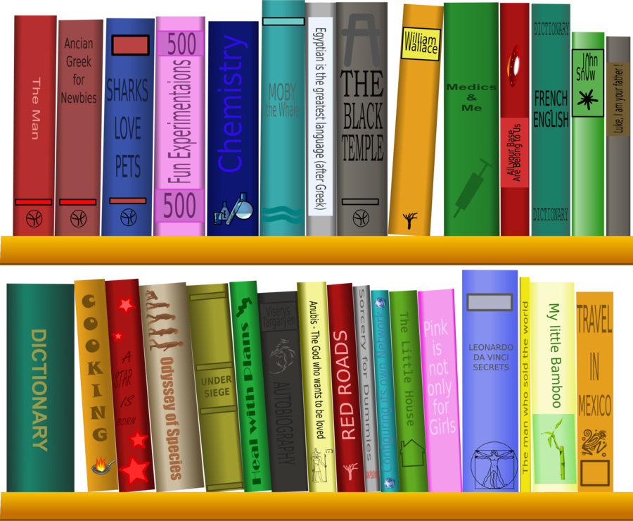 clipart library shelving book