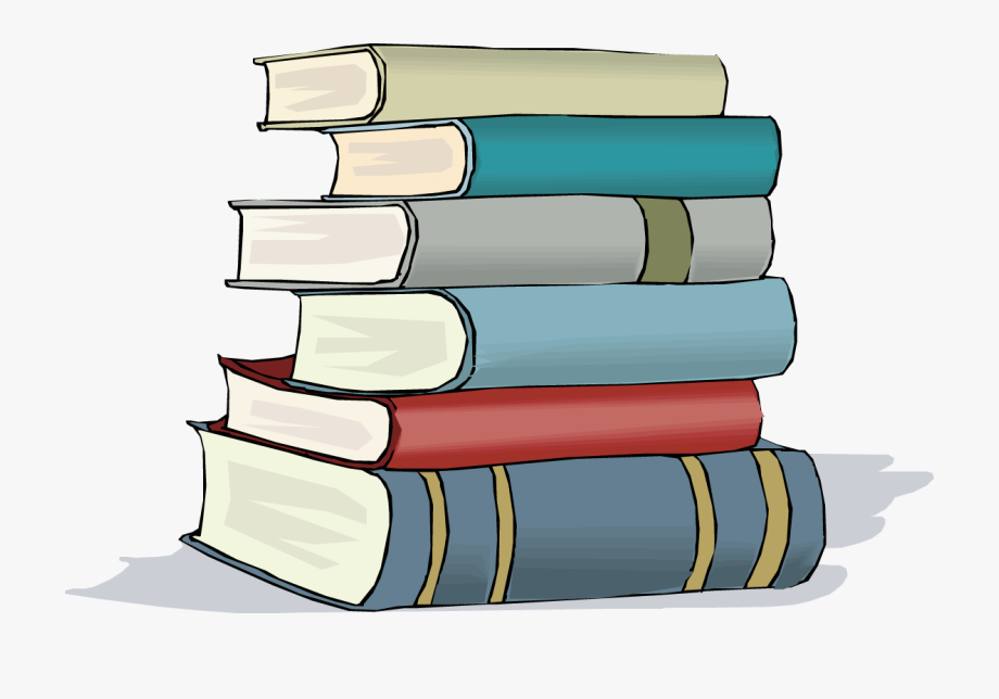 clipart library stack book