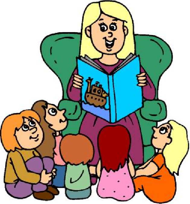 storytime clipart public library