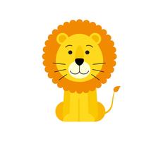 Clip art free vector. Lion clipart cute
