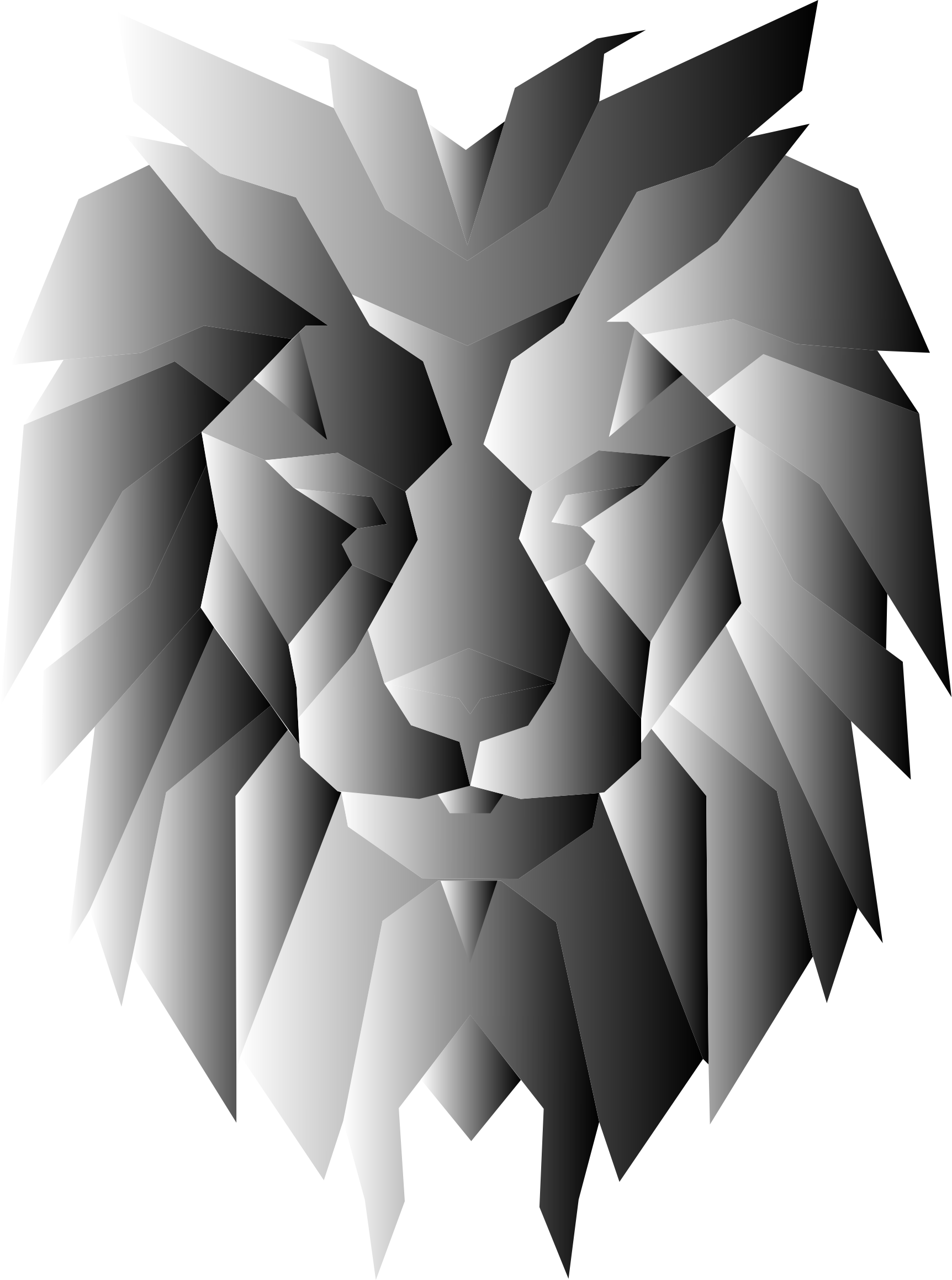 clipart lion abstract