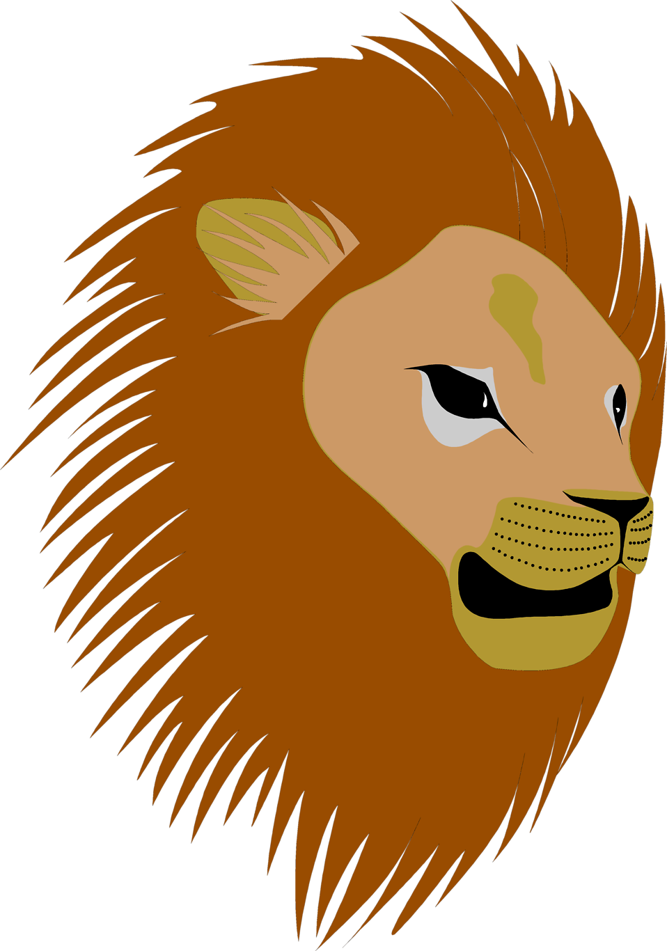 lion clipart abstract