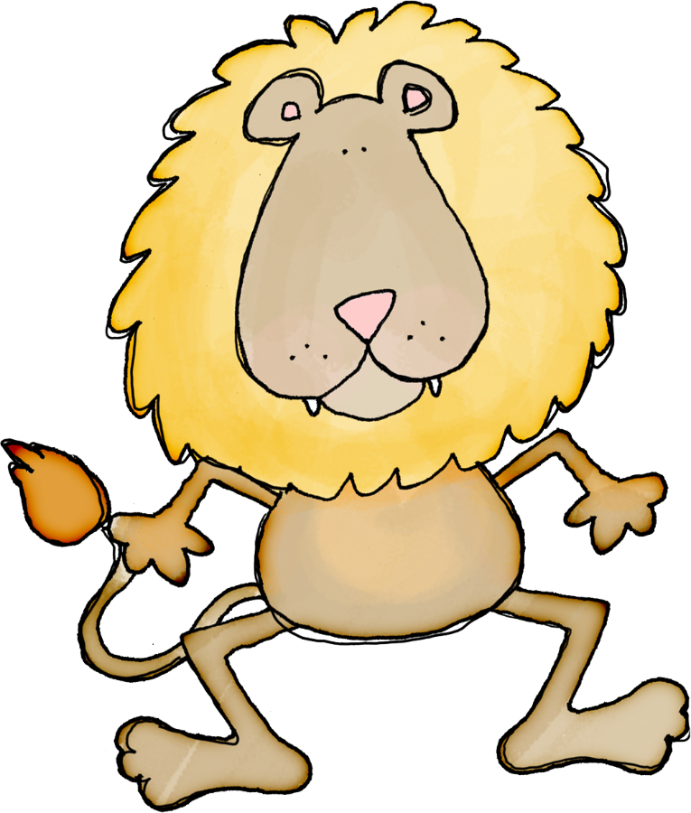 Clipart lion collage. Sheet digital download art