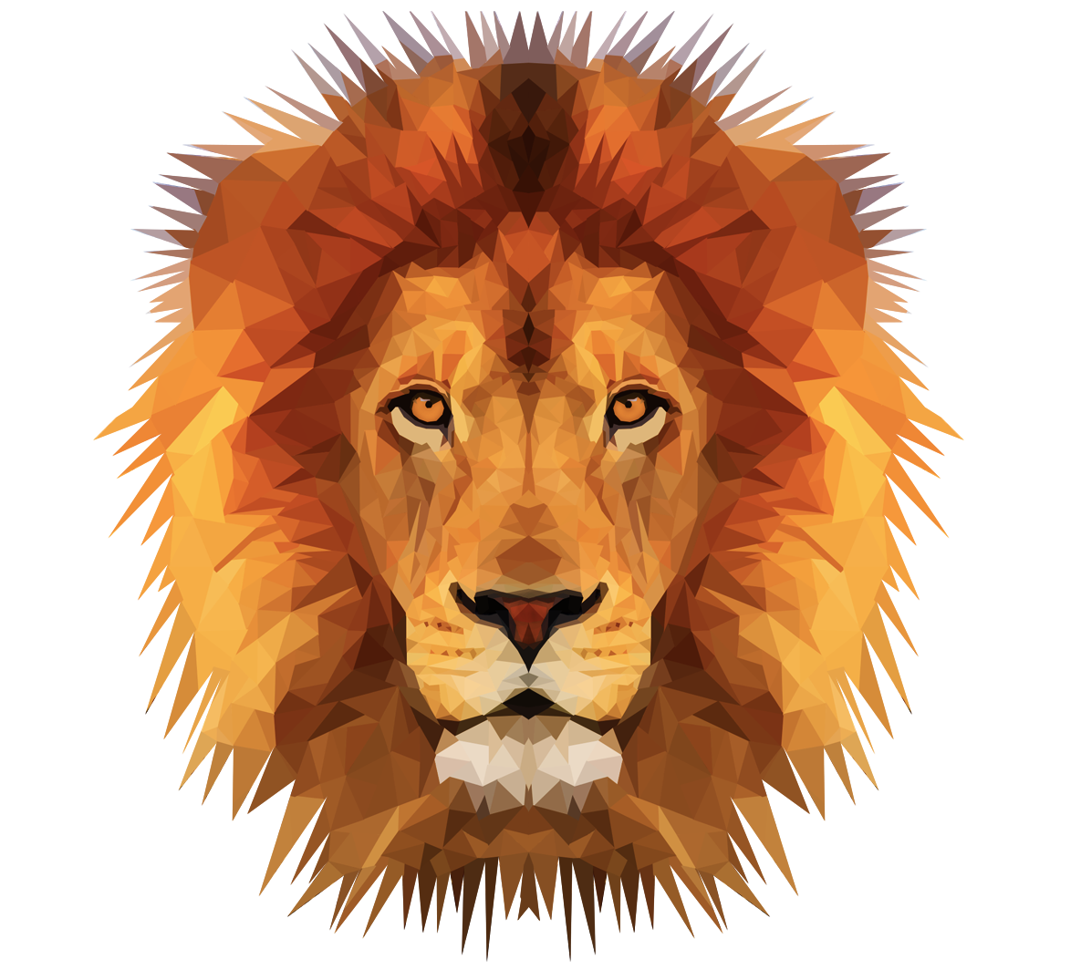 clipart lion courageous