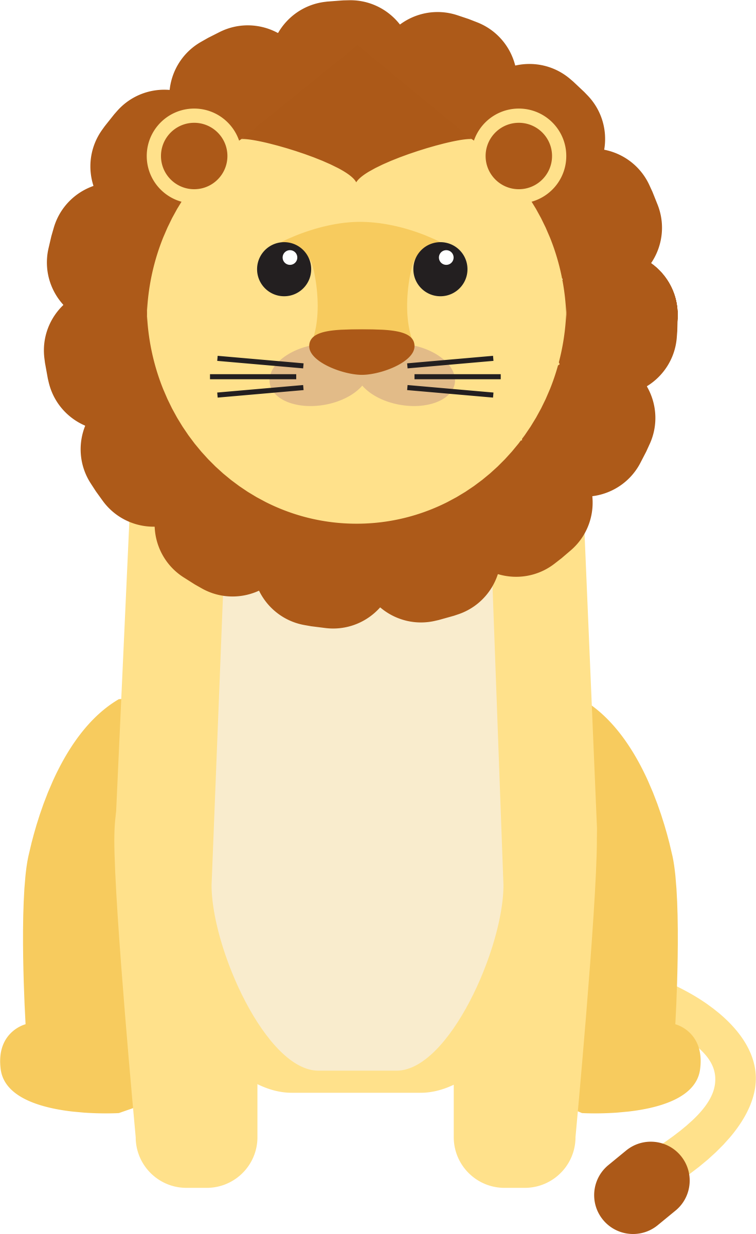 cute clipart lion