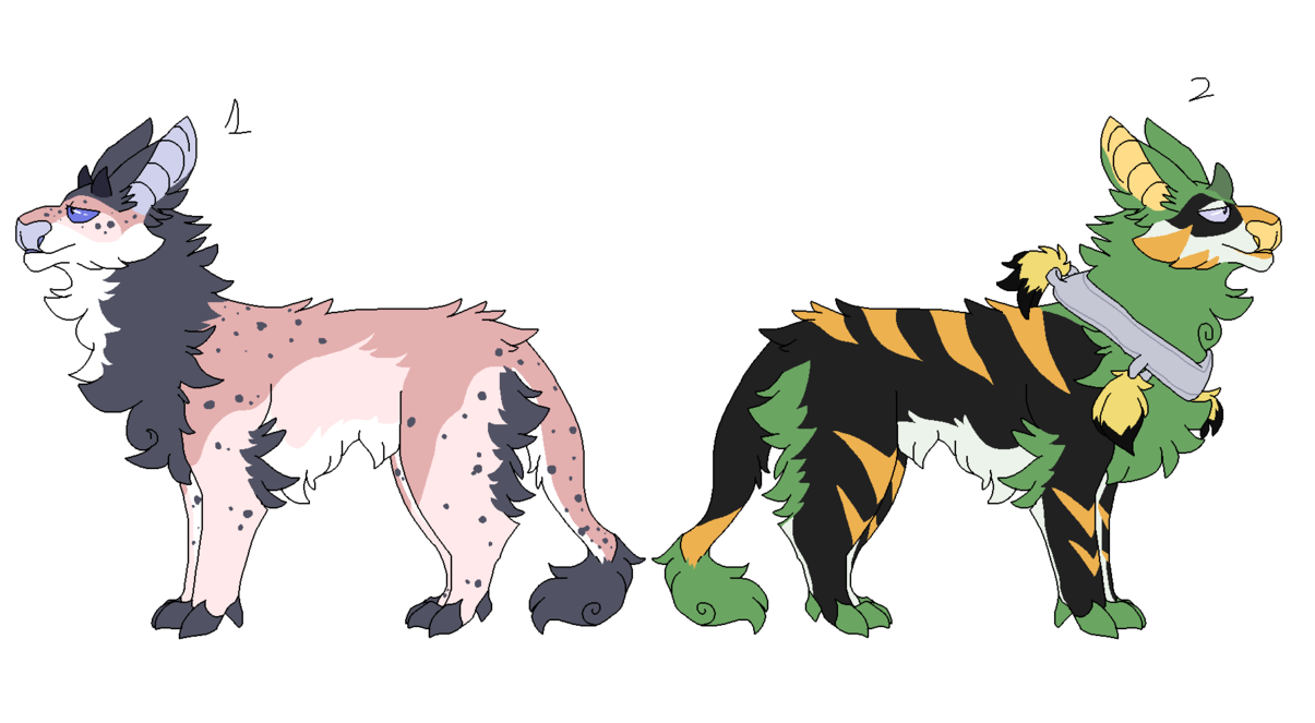 Clipart lion deer. Adoptables open by shanghaioffbrander