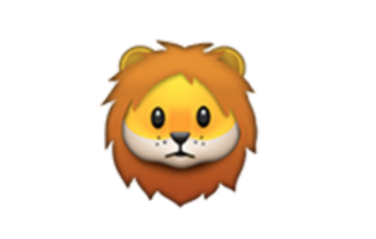 . Lion clipart emoji