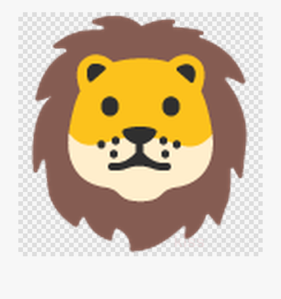 Lion clipart emoji. Clip art transparent png