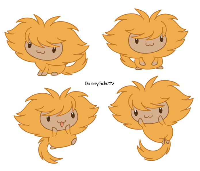 Clipart lion golden lion. Chibi tamarin by daieny