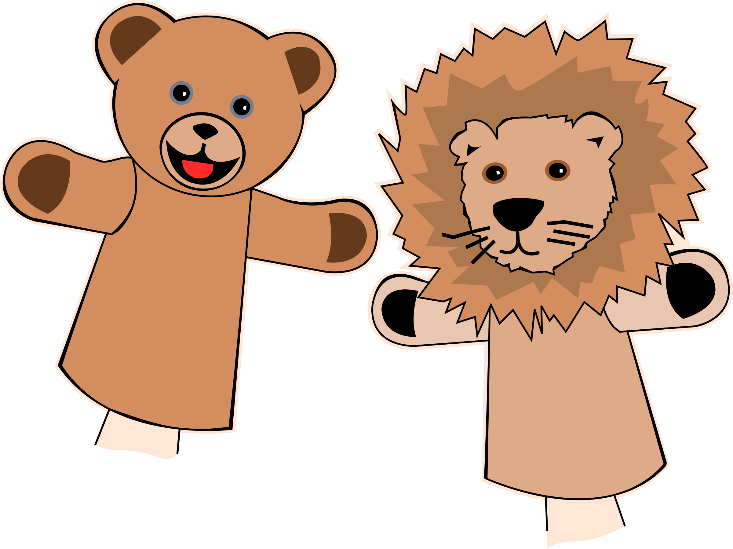Clipart lion hand. Puppets big image png