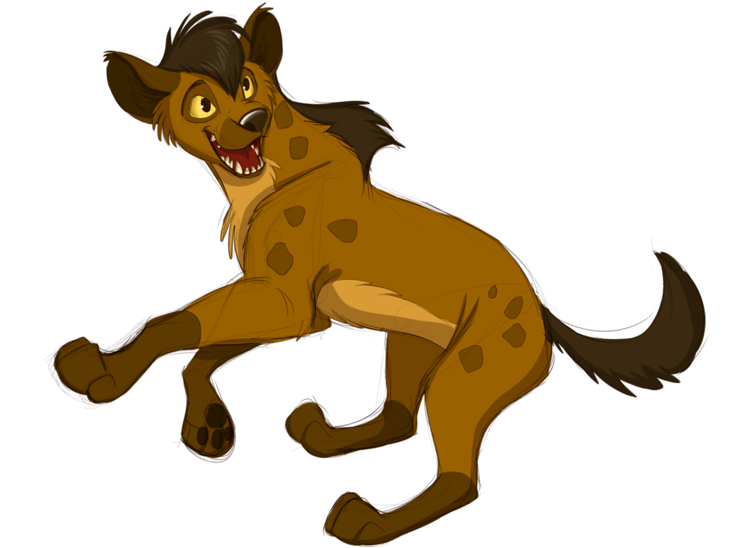 lion clipart hyena