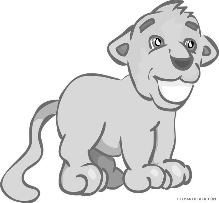 clipart lion lion cub