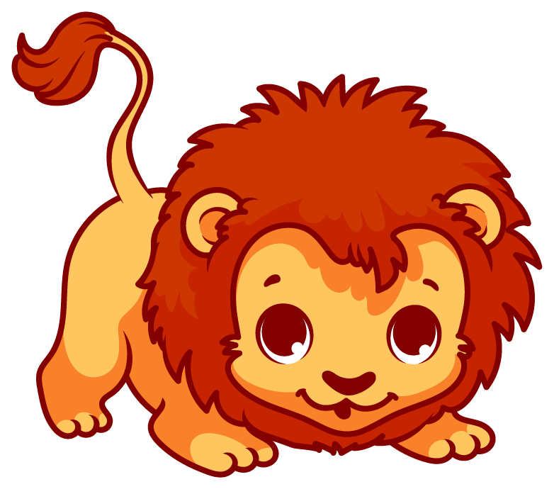 Lion clipart red. Cub at getdrawings com