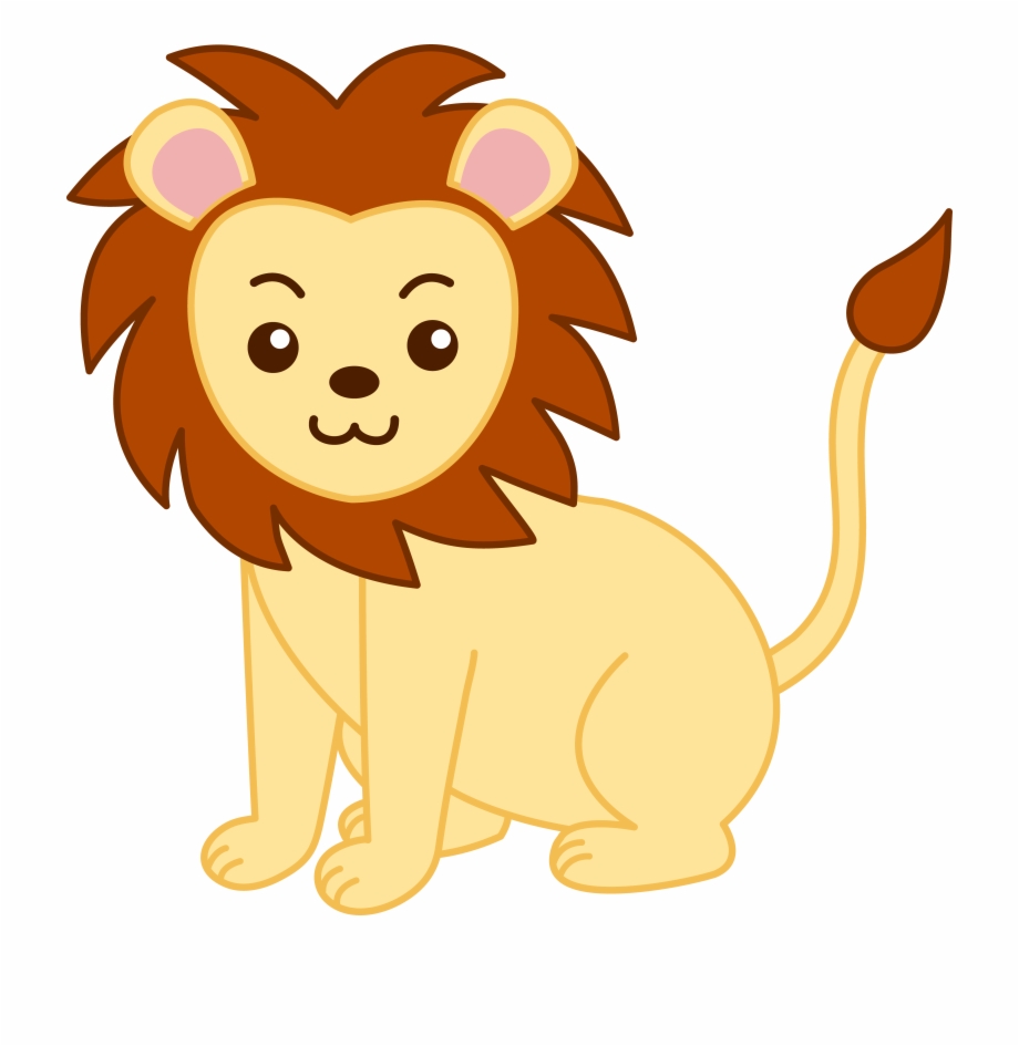Lion clipart cartoon. Free face drawing baby