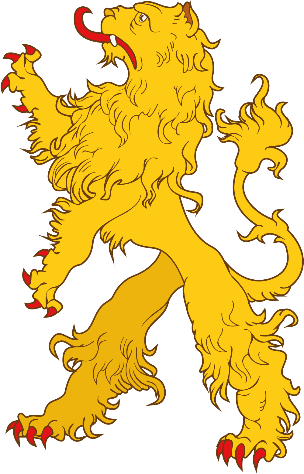 clipart lion medieval