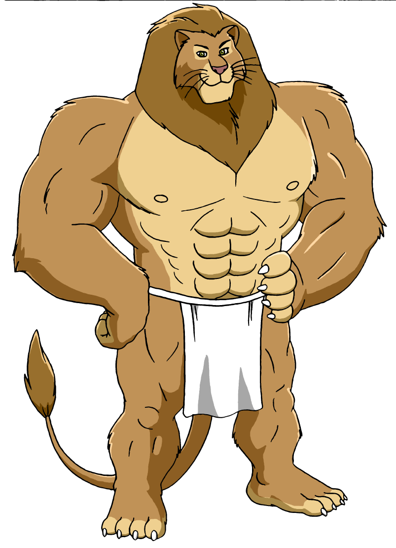 muscles clipart lion
