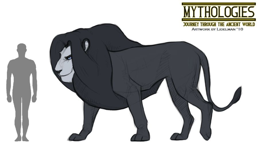 Lion clipart nemean lion. Mythologies by hewytoonmore on