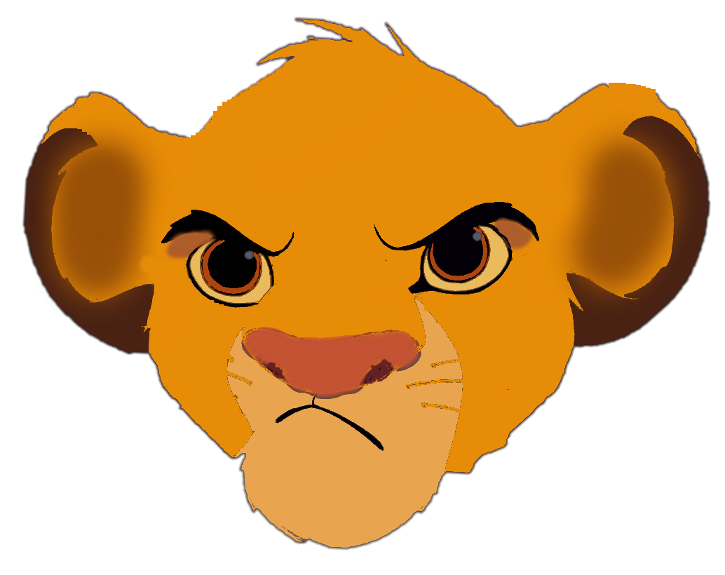 clipart lion nose