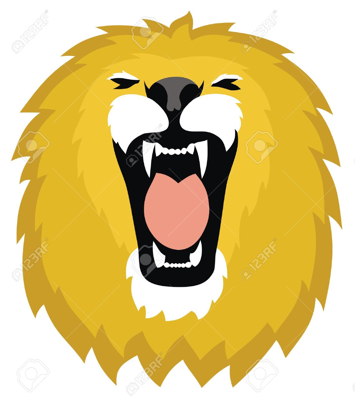 Roaring free download best. Clipart lion open mouth