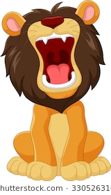 Clipart lion open mouth. Roaring station 